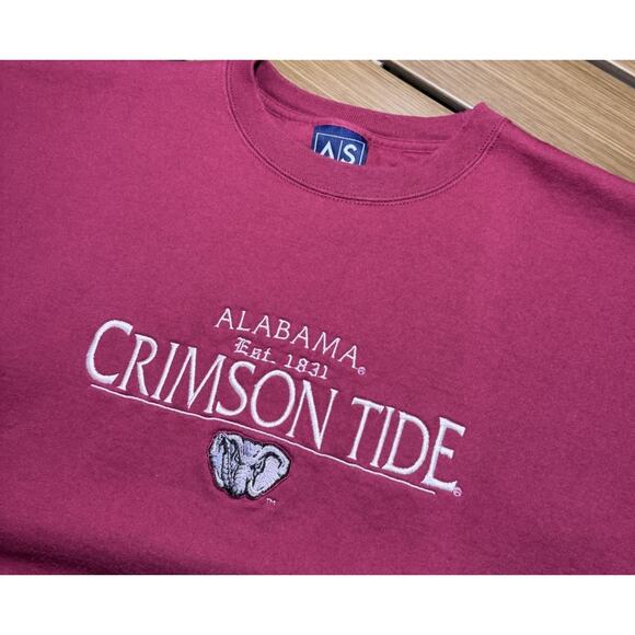 Vintage University of Alabama Sweatshirt Men's Medium 90's Embroidery - Picture 8 of 8